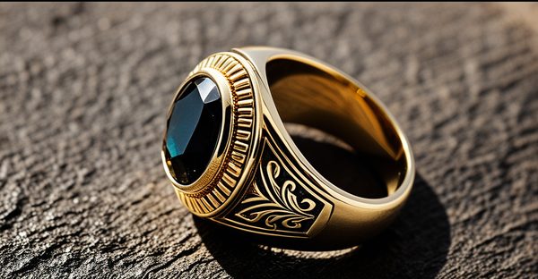 Chevalière avec pierre pour homme : l'élégance à portée de main